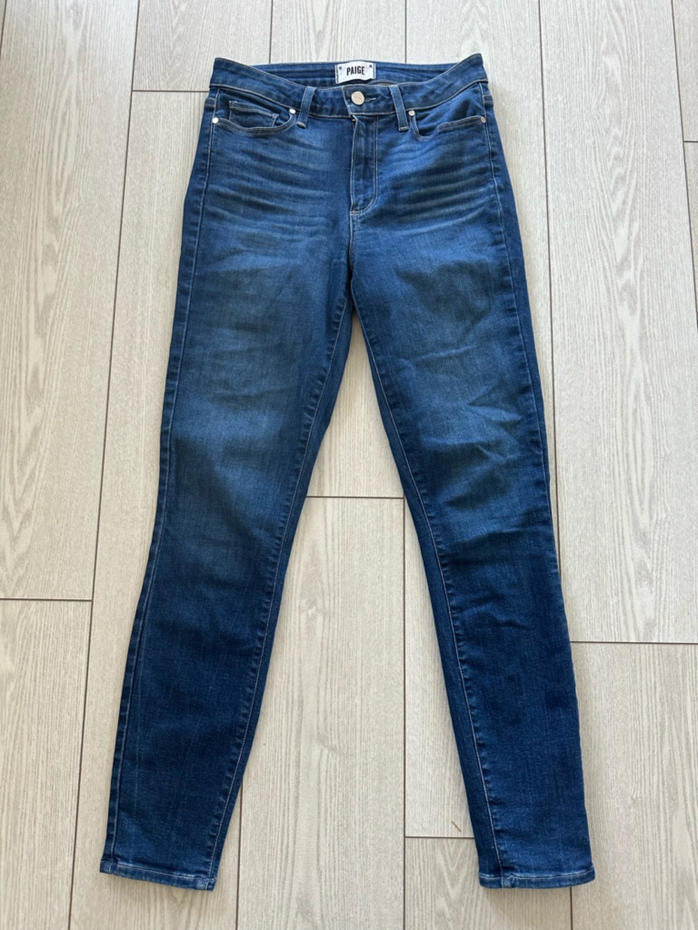 PAIGE Hoxton Ankle Indigo Skinny Stretch Jeans size 27